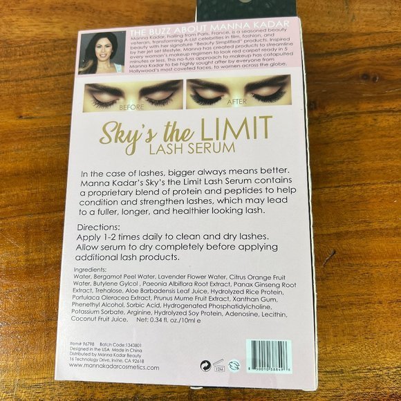 NWB MANNA KADAR Beauty Simplified Sky's The Limit Lash Serum - Picture 2 of 3